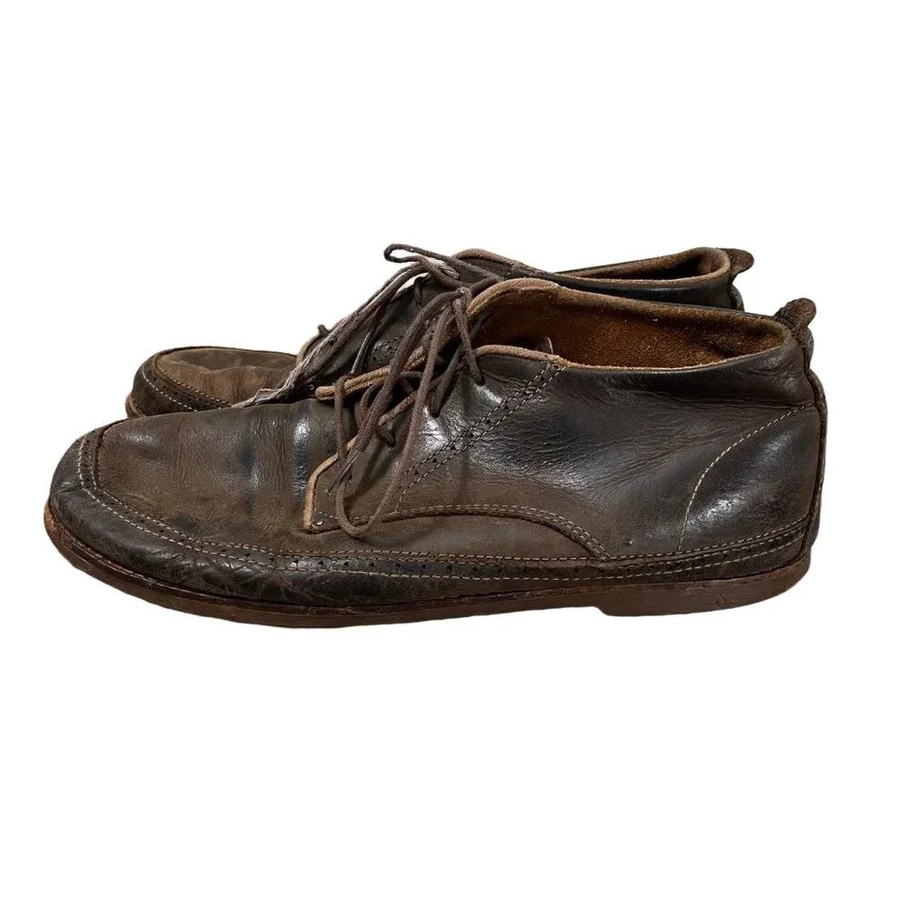 Olukai Mens Dark Brown Leather Honolulu Chukka Boots Lace Up Size 11